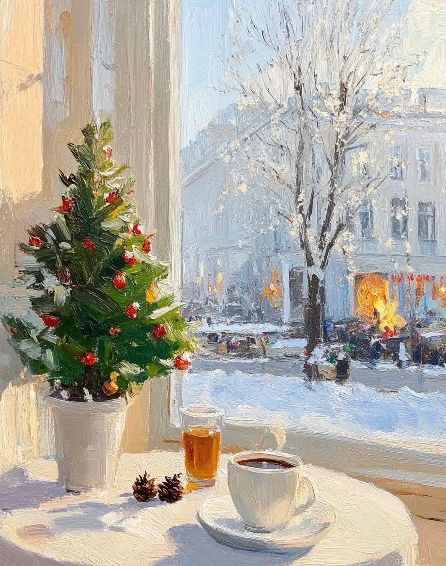 ❄️ HimiMiya: Первый снег в абстракции – творим волшебство в трех цветах