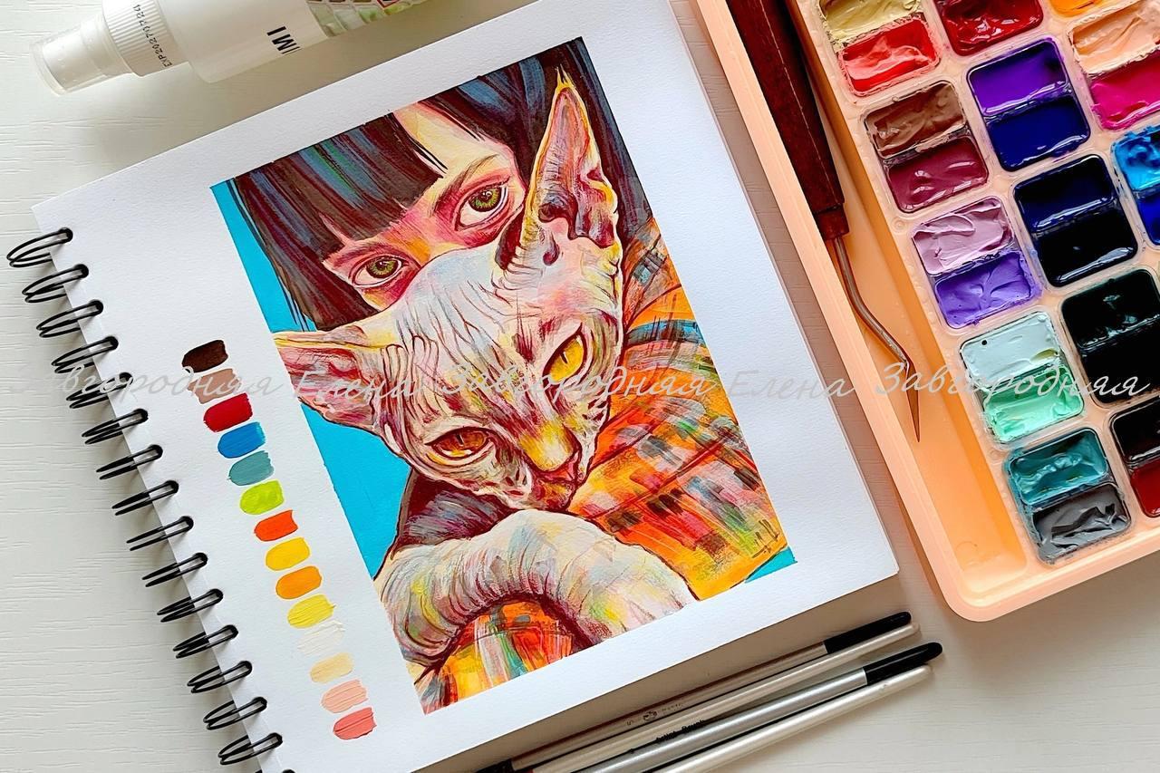 Всё о светостойкости и защите работ 🖼️✨ Вы вложили душу в картину, подобрали идеальные оттенки гуаши или акрила МИЯ..